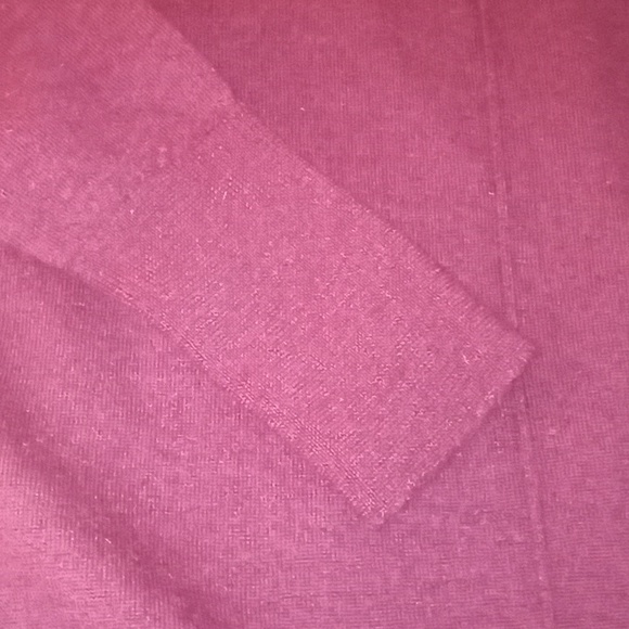 Rachel Zoe 100% extra fine Merino wool turtle neck sweater size L burgundy - Picture 4 of 6